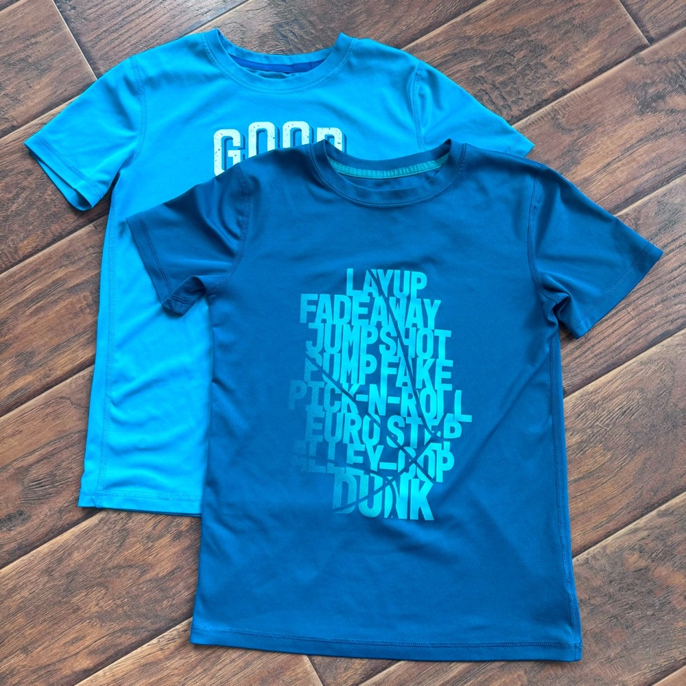 Pair of All in Motion Boys Athletic Shirts Sz M(8/10)